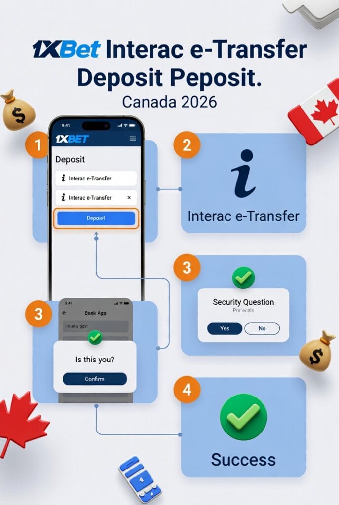 1xbet Interac E Transfer Deposit Canada Guide 2026 2 How to Deposit on 1xBet with Interac e-Transfer in Canada