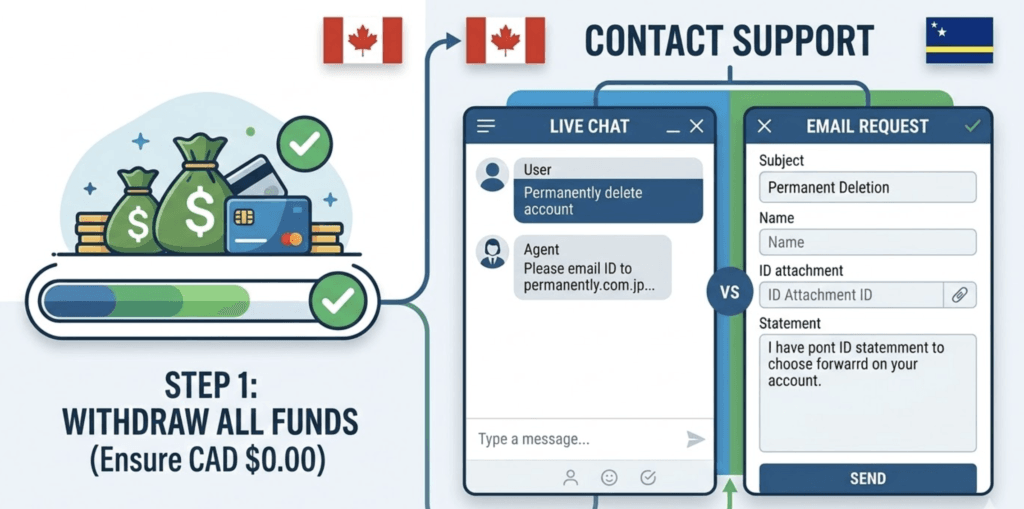 How to Close Your 1xBet Account Permanently in Canada — No Fluff