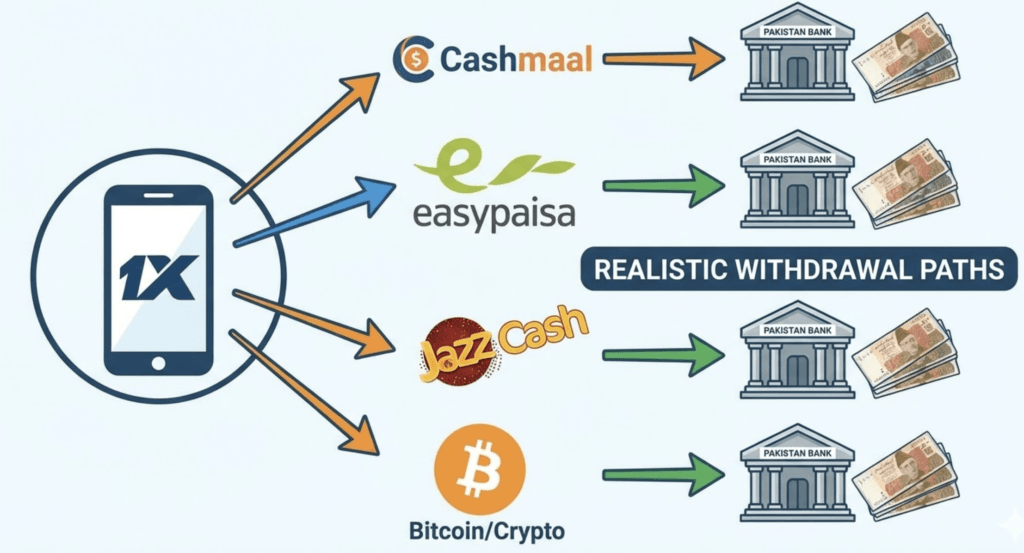 How to Cash Out 1xBet to Your Bank Account in Pakistan