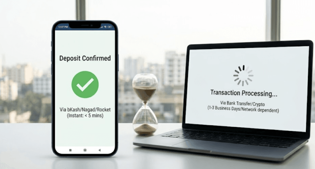 1xBet Minimum Deposit BD: 100 BDT Limits, Real Fees & Processing Times 2 1xBet BD Deposit Limits: bKash, Nagad & Crypto Minimums You Should Know