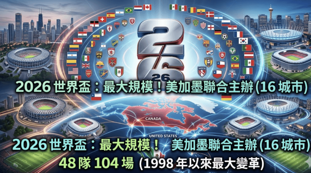 2026世足賽制改變了什麼？48隊分組晉級全解析