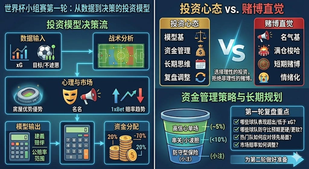2026世界盃1xBet開幕週盤口解析：焦點賽與風險