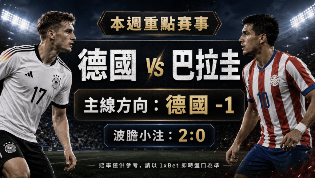 世界盃32強本週下注方向：1xBet讓球盤別追太深
