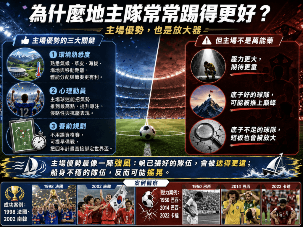 2026世界盃地主隊優勢怎麼看？歷史數據與盤口觀察